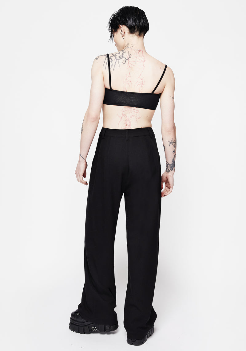 Poe Pleated Wide Leg Trouser