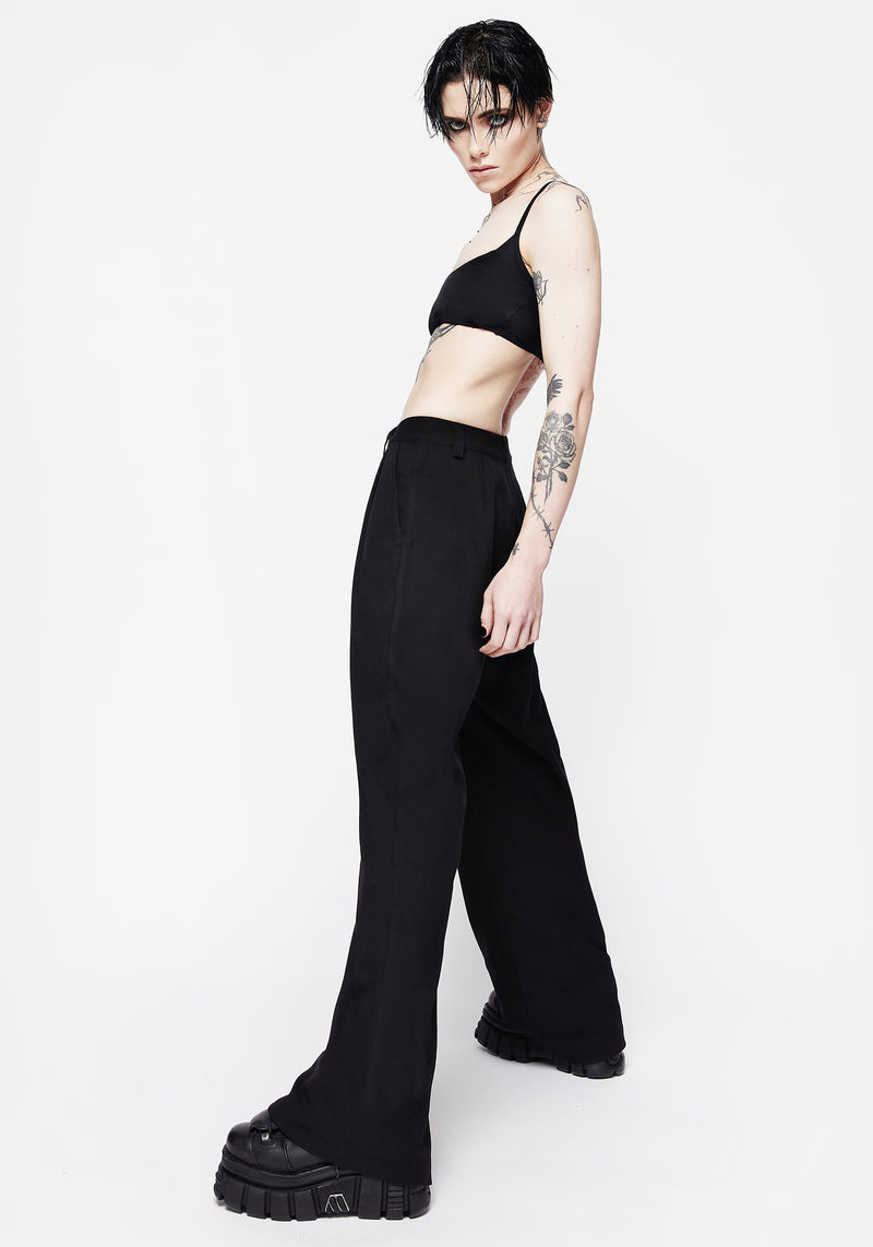 Poe Pleated Wide Leg Trouser