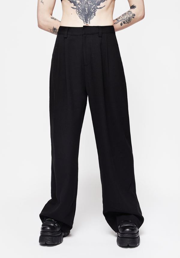 Poe Pleated Wide Leg Trouser