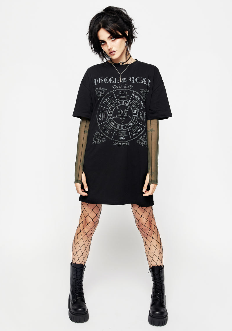 Sabbat Graphic Tee Dress