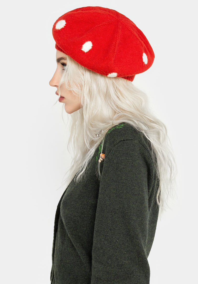 Fly Agaric Mushroom Beret