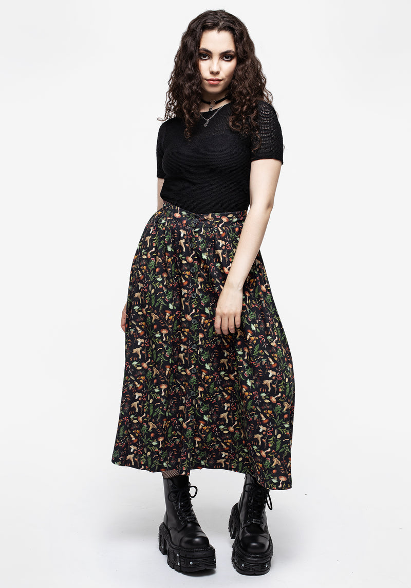 Vasilisa Button Up Midi Skirt