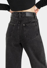 Tarantism Embroidered Wide Leg Jeans