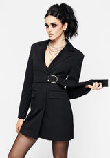 Ruthless Wrap Tailored Blazer Dress