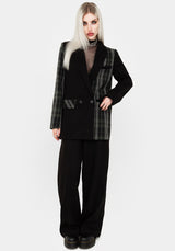 Checkmate Spliced Oversized Blazer