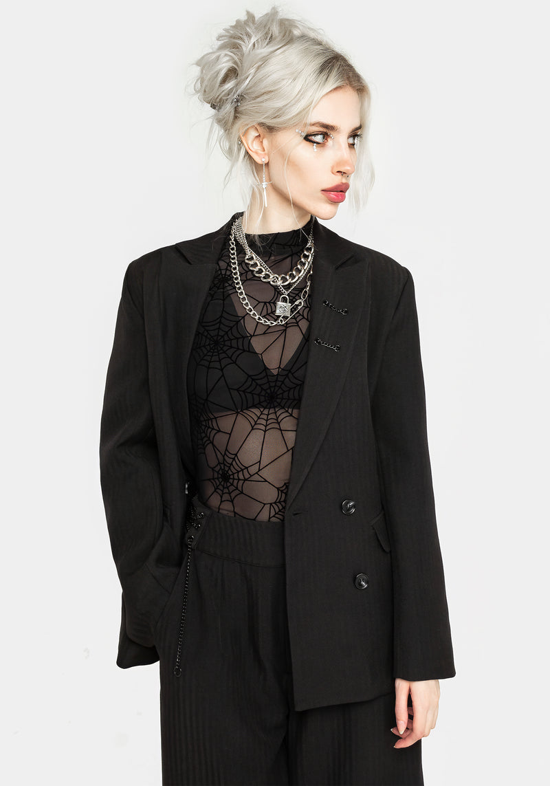 Juno Relaxed Chain Detail Blazer