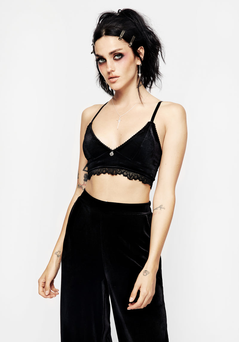 Venus Velour Charm Bralet