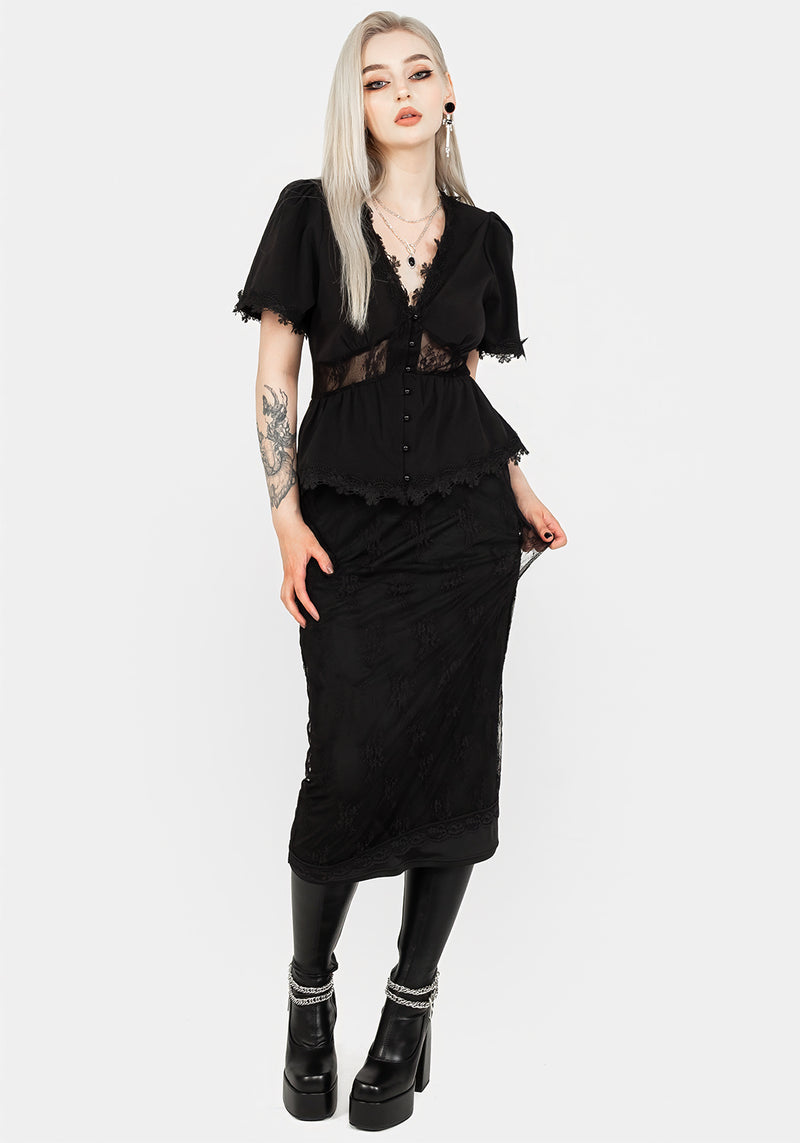 Torment Angel Sleeve Top