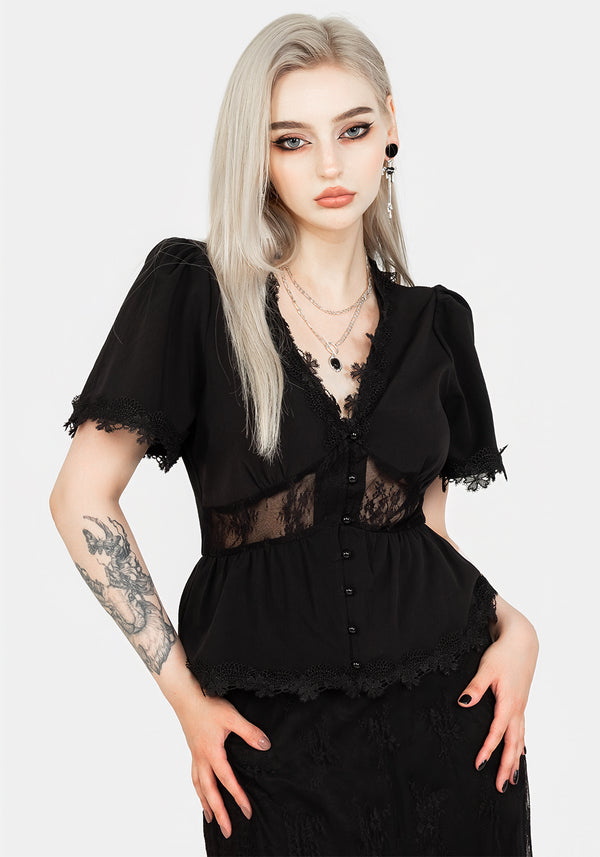 Torment Angel Sleeve Top