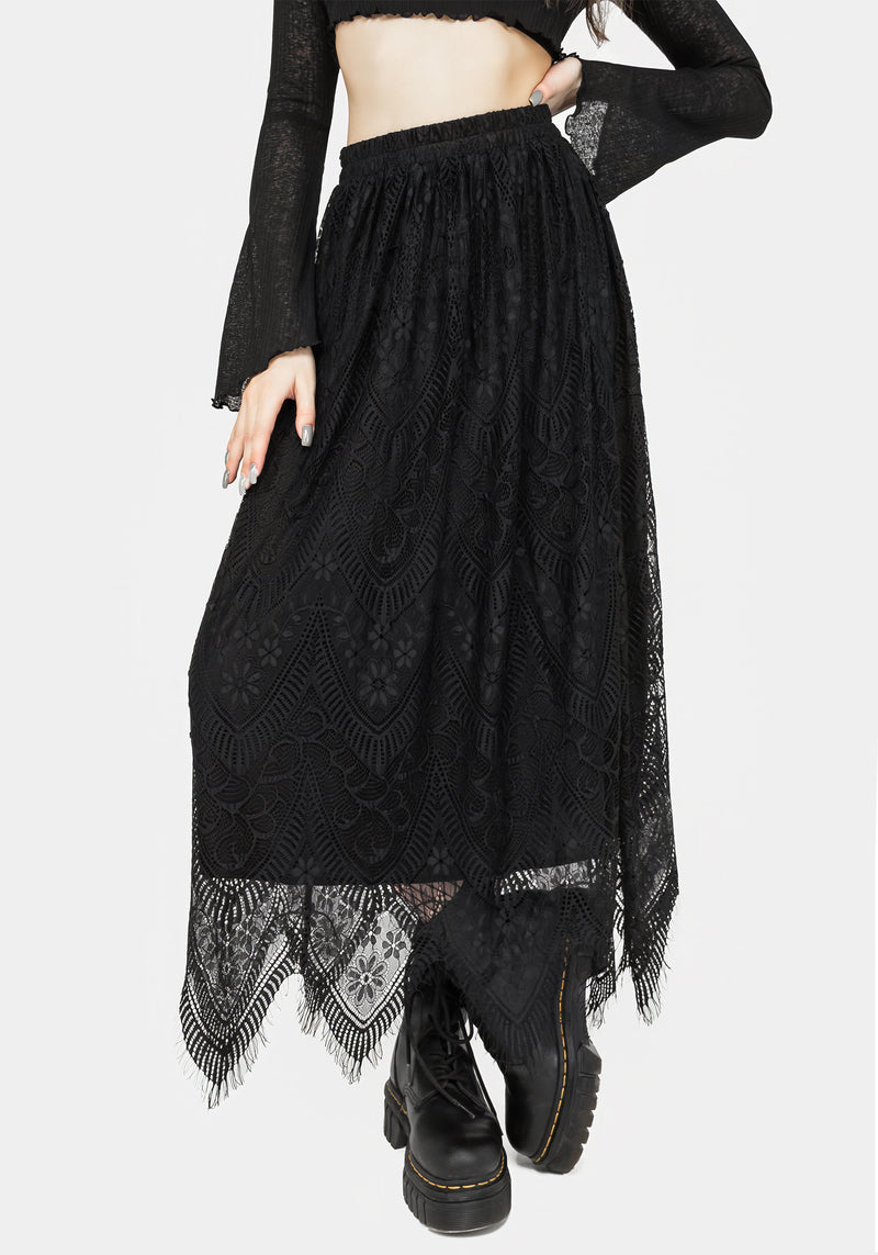 Poltergeist Lace Midaxi Skirt