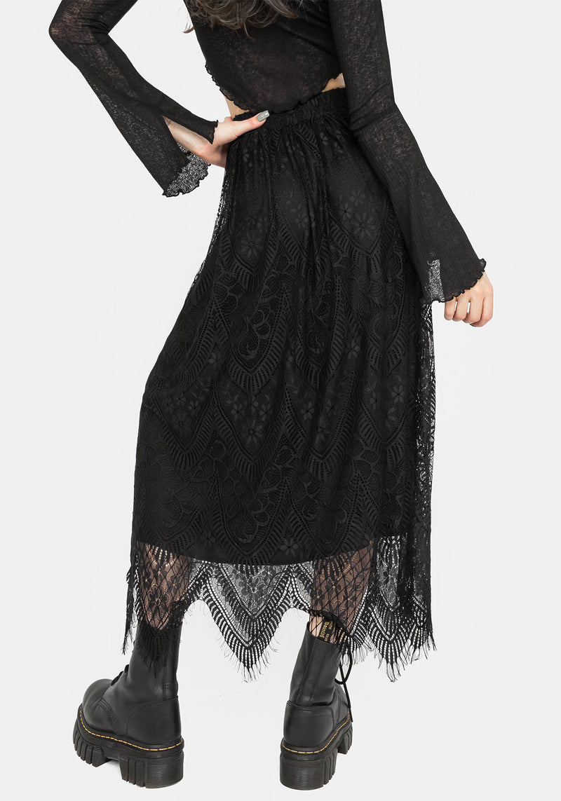 Poltergeist Lace Midaxi Skirt