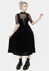 Heartless Zip Front Midi Dress