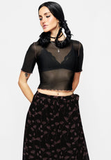 Sauvage Mesh Crop Top