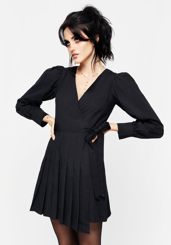 Aporia Pleated Mini Dress