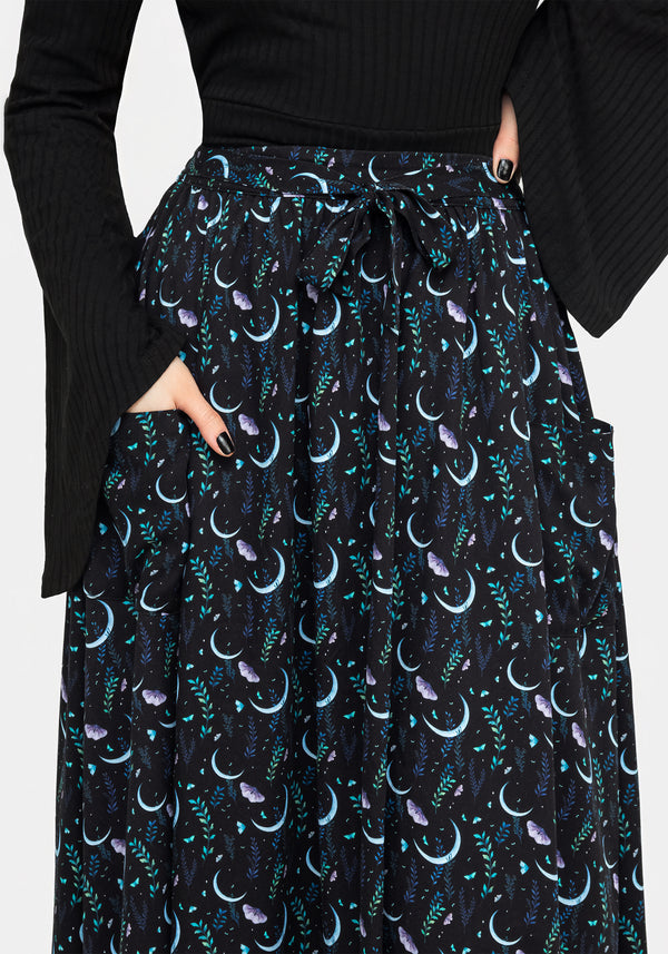 Diana Moon Moth Midaxi Skirt