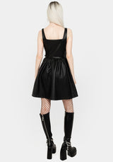 Opium Faux Leather Mini Dress