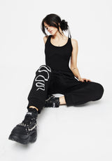 Ophis Snake Skeleton Print Joggers