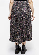 Snapdragon Tie Detail Midi Skirt