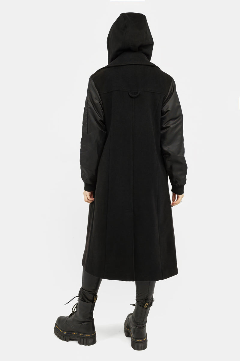 Doomsday Bomber Coat with Detachable Hood