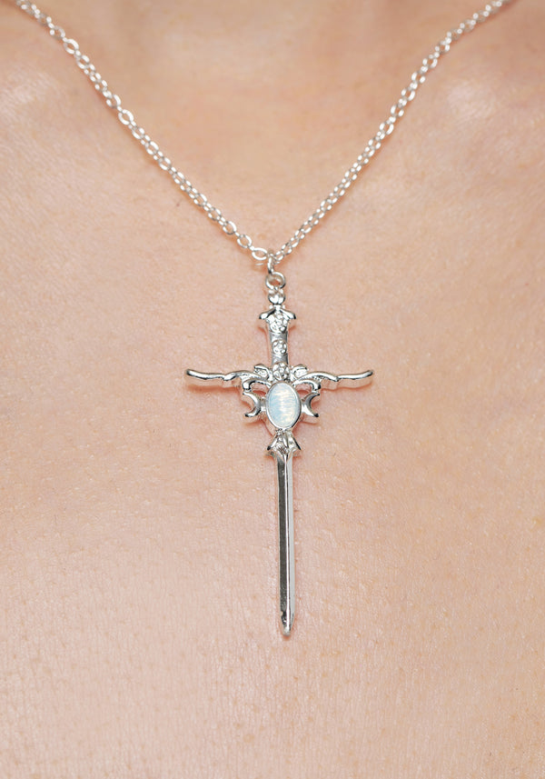 Galatine Opal Sword Necklace