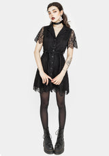 Harmonia Lace Mini Shirt Dress