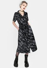 Cartomancy Midi Shirt Dress