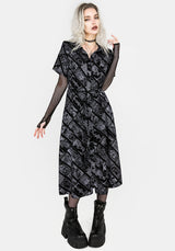 Cartomancy Midi Shirt Dress