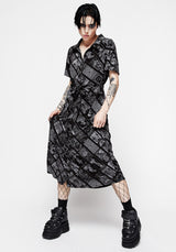 Cartomancy Midi Shirt Dress