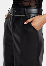 Rapture Zipper Leather Trousers