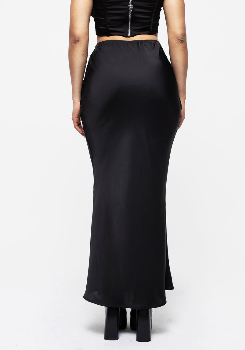 Lorelei Satin Maxi Slip Skirt