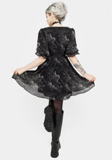 Revelation Chiffon Puff Sleeve Mini Dress