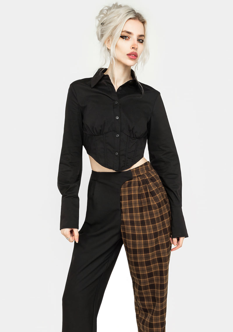 Hickory Check Tailored Trousers