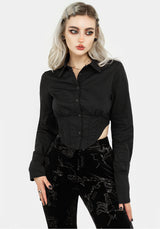 Ingram Collared Corset Shirt