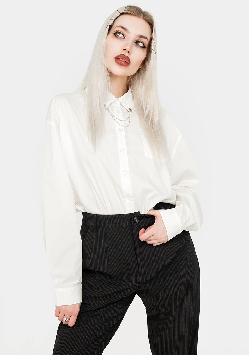 Chiromancy Collar Loose Fit Shirt