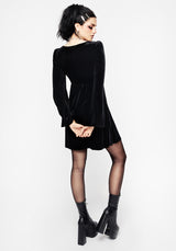 Obelus Lace Velour Mini Dress