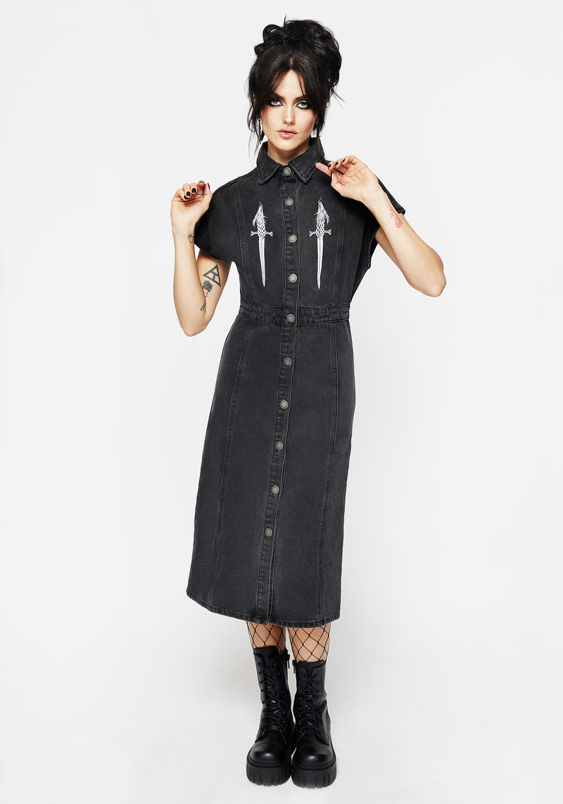 Kilgharrah Denim Midi Dress