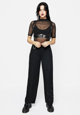 Slither Snake Embroidered Tailored Trousers