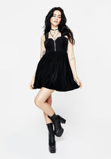 Heartless Zip Front Mini Dress