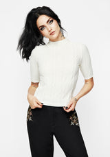 Marsh Lettuce Hem Jersey Crop Top