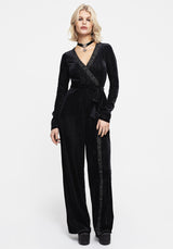 Otherworld Embroidered Faux Wrap Jumpsuit