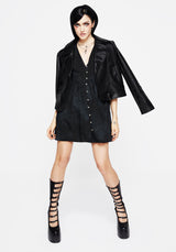 Gladys Button Up Mini Dress