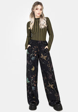 Rosanella Floral Print Straight Leg Trousers