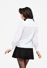 Grace Lace Trim Button Up Shirt