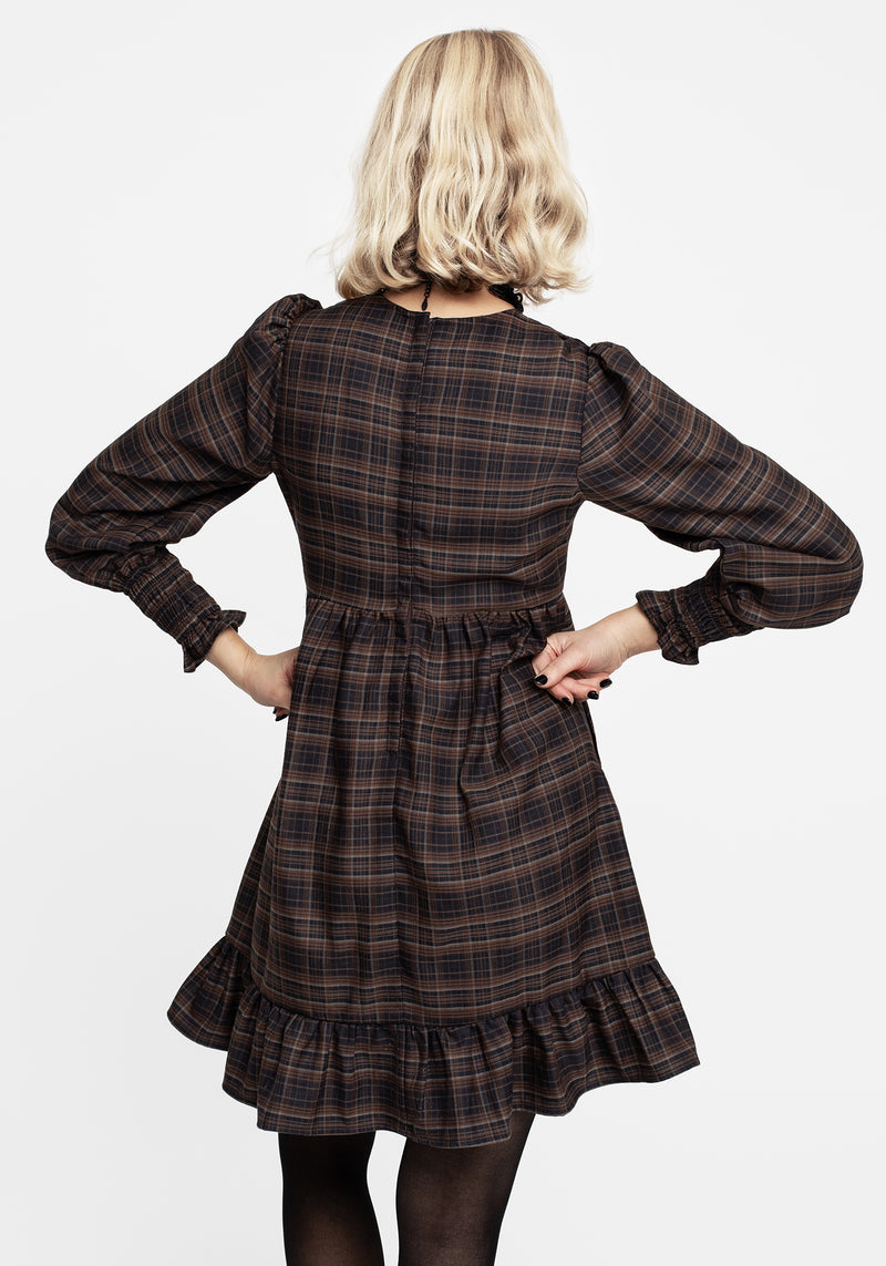 Embla Check Mini Smock Dress