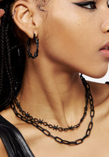 Barbed Hoop Earrings