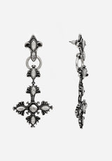 Edwina Cross Drop Earrings