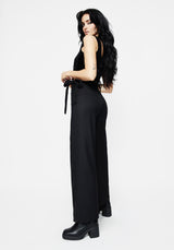 Vault Tie Waist Tailored Flare Trousers