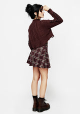 Bramble Check Pleated Mini Skirt