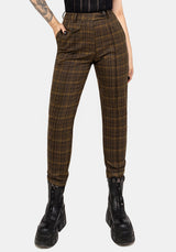 Heath Check Tapered Trousers