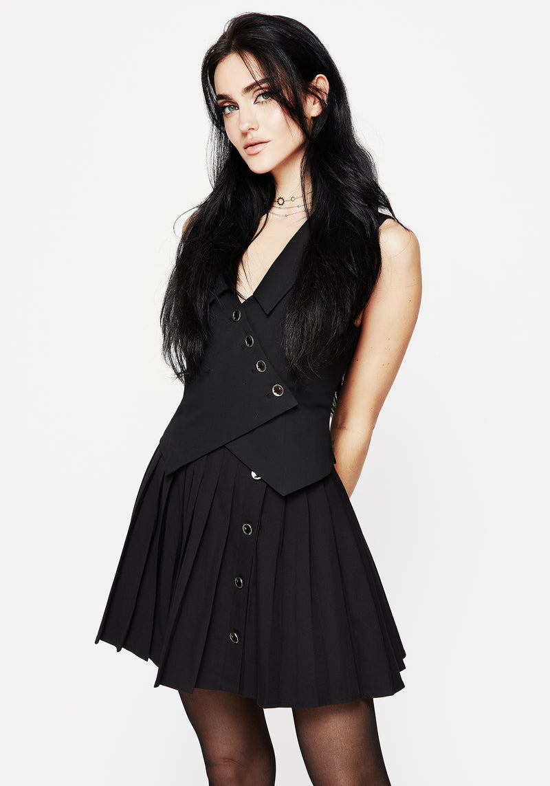 Moonage Pleated Mini Skirt